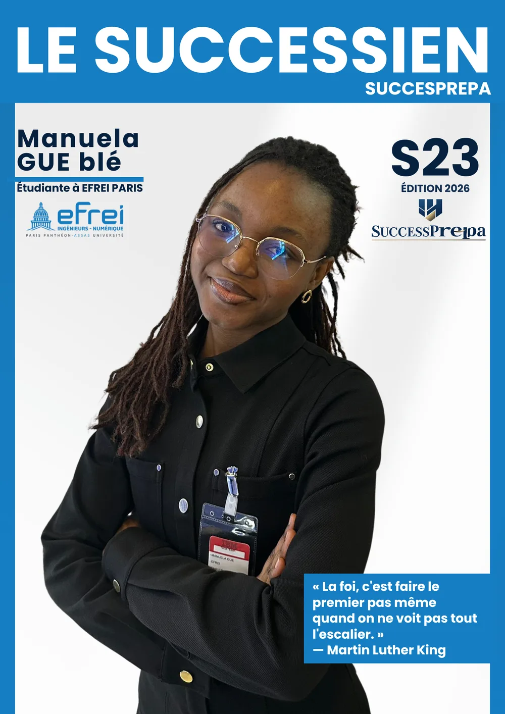 Manuela Gue Blé, étudiante ingénieure à l'Efrei Paris