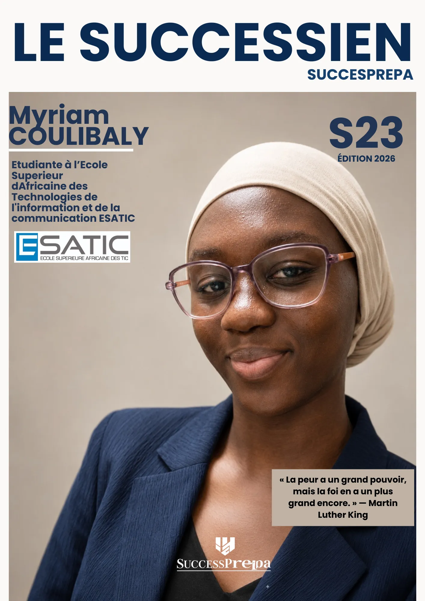 Coulibaly Kpanan Myriam Fatim Leila, étudiante à l'ESATIC